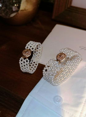 通体美国14k可水洗蕾丝珍珠