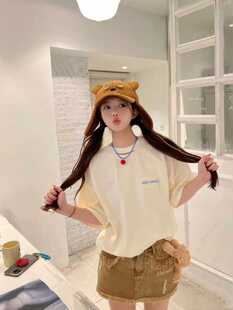 T恤短袖 13DE 流星字母印花圆领宽松时尚 24春夏新款 MARZO男女同款