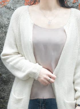 元织编织材料包羊驼小开衫