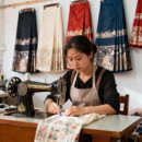 来料加工马面裙修改衣服改长短大小胖瘦松紧腰暗扣固定封裙头口袋