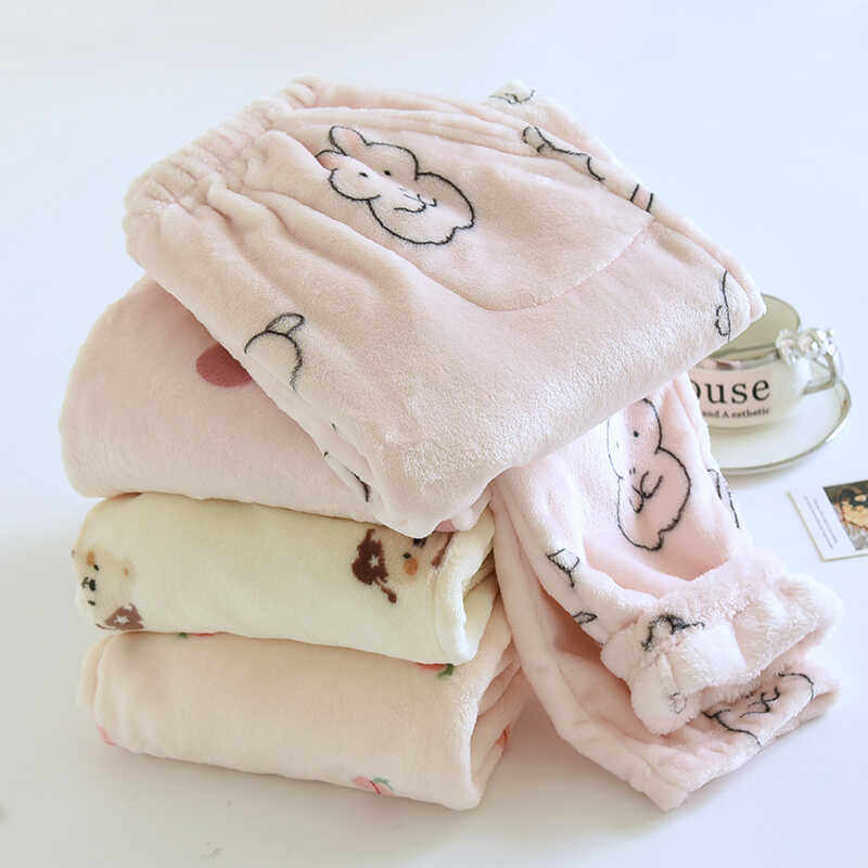 睡裤女长裤秋冬加绒加厚法兰绒裤子暖暖裤珊瑚绒加肥加大家居裤,女士内衣/男士内衣/家居服,睡裤/家居裤,淘宝优惠券,粉丝福利购,淘宝优惠卷