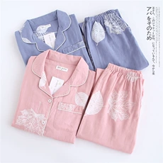 Pajama quần nữ quần short mùa hè nữ quần mỏng váy bông chần bông quần nhà quần quần lớn 衩 phụ nữ bông quần lụa