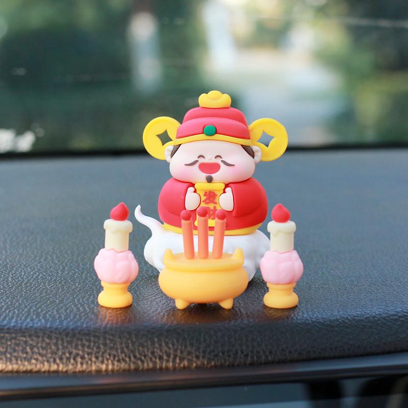 观音月老关二爷摆件财神爷