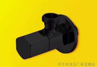黑色圆角阀 黑色角阀 快开六角阀7373实拍 快开角阀 全铜角阀