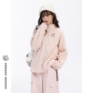 小个子冲锋衣内胆 双面摇粒绒外套女冬2025新款 甜鱼少盐 木马日记