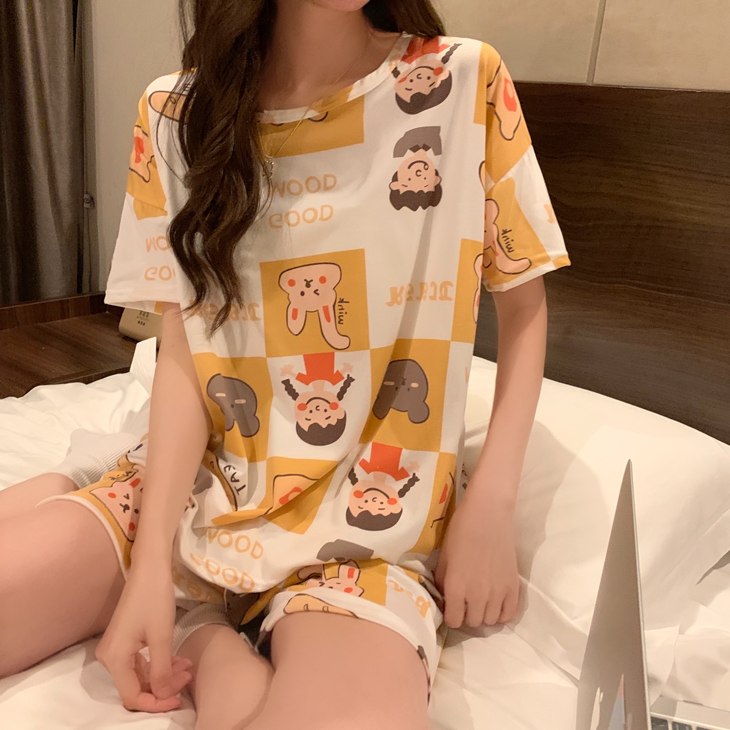 Two piece Korean Short Sleeve home clothes