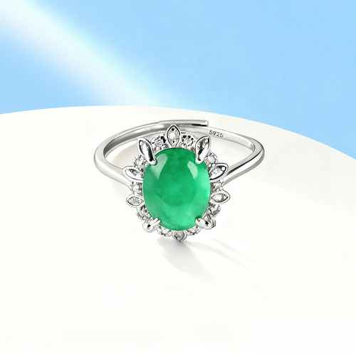 S925纯银戒指空托4爪戒拖戒托女