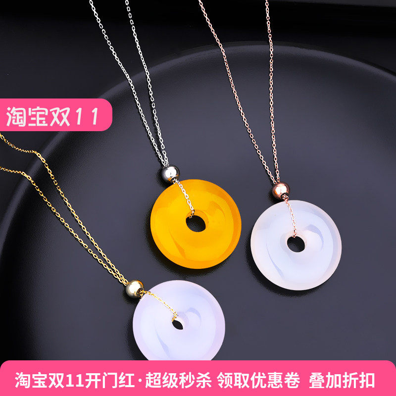S925纯银项链 定位针式链盒子链O字链穿平安石圆珠可调节锁骨链女