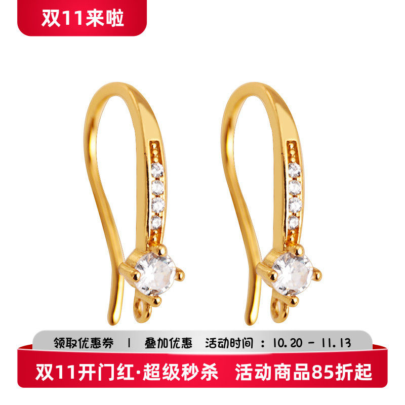 S925通体纯银耳钩耳坠钩子配件