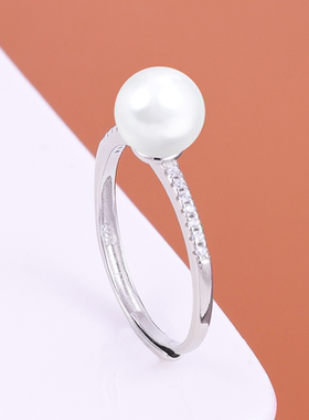 S925纯银DIY手工镶嵌银戒托