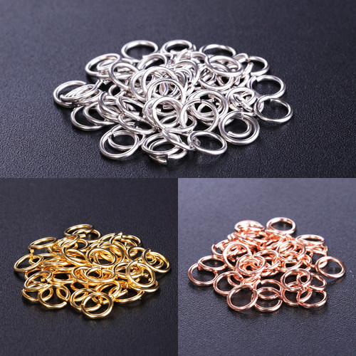 开口镀金项链圆圈银饰品