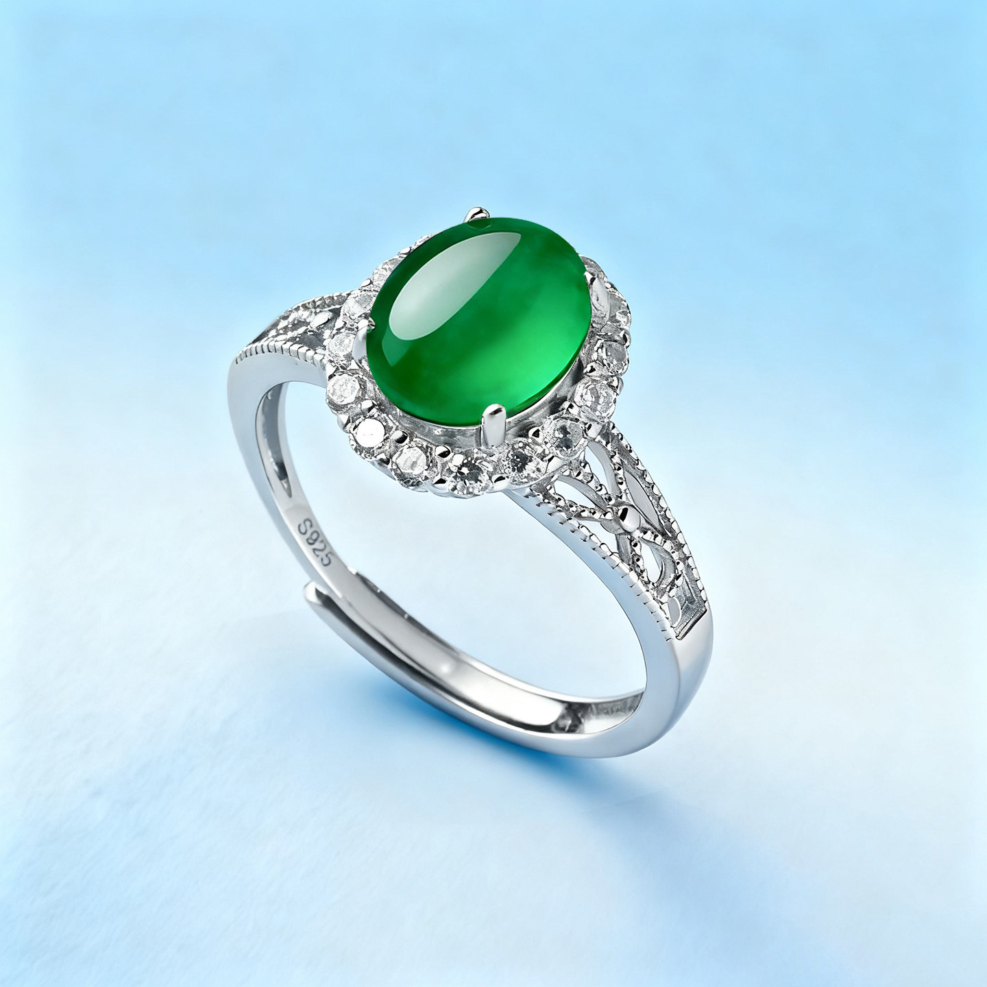 全新S925纯银戒指空托镶嵌戒托