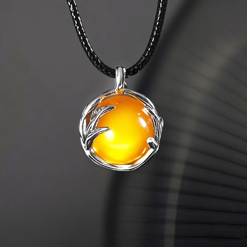 通体S925纯银吊坠空托圆珠球笼托