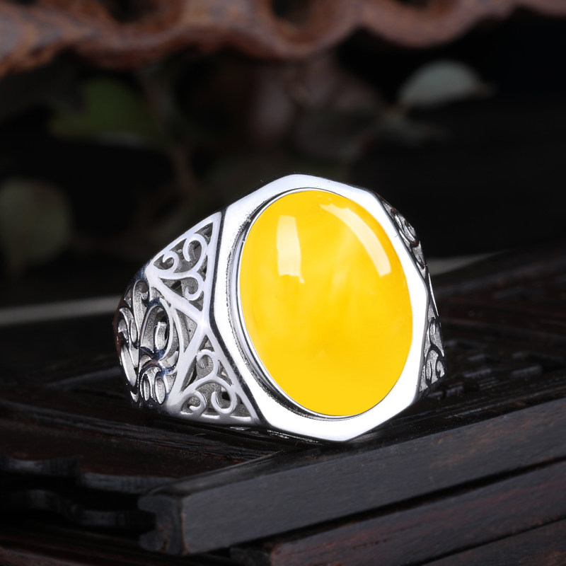 通体S925纯银戒指空托镶嵌戒托男