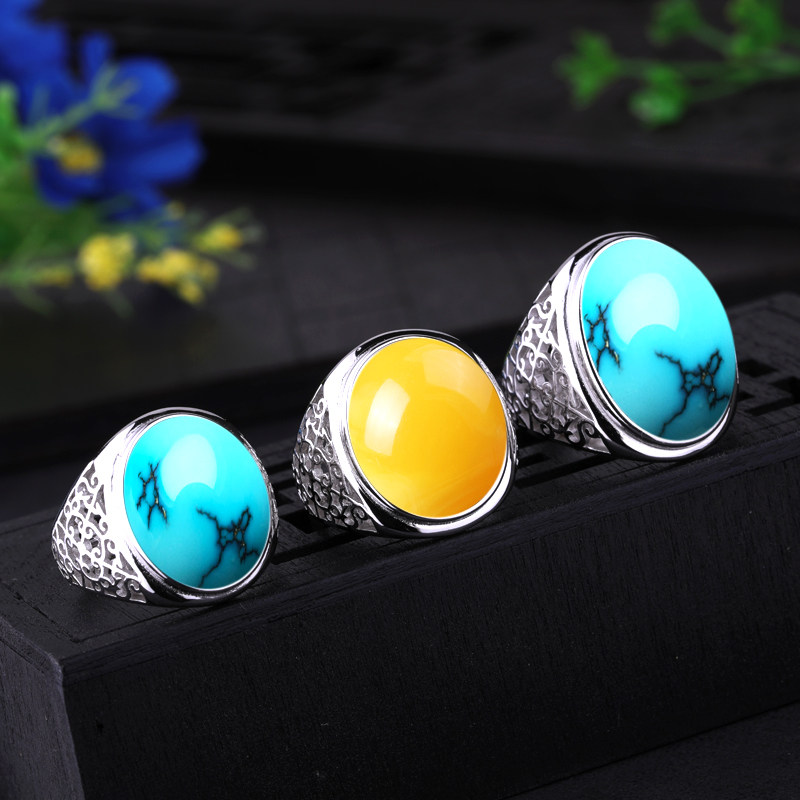 戒指空托铂银满楼男女纯银民族风