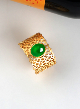 铂银满楼925银戒指空托镶嵌戒托