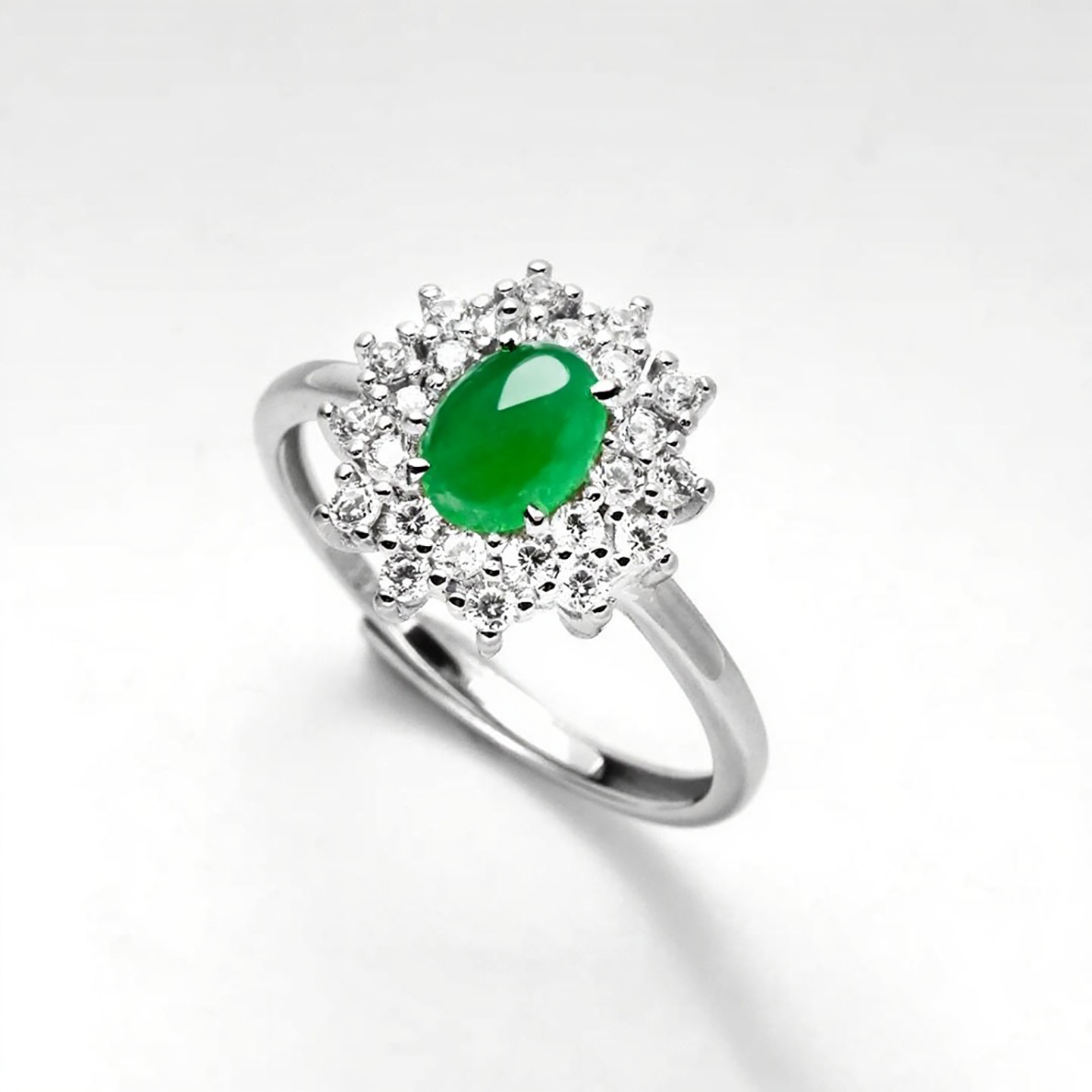 全新S925纯银戒指空托女款戒指托