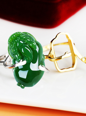 纯银戒指空托DIY镶嵌随形戒托女