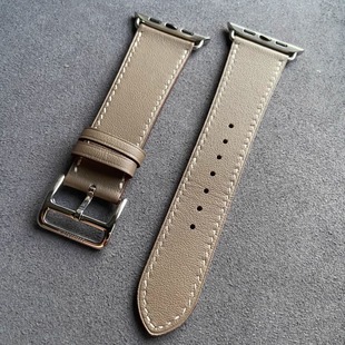 7真皮大象灰表带潮流时尚 手表带Iwatch表带45mm Iwatch4