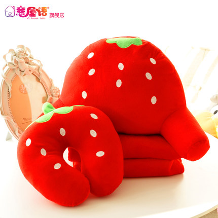意屋语 创意可爱床头靠垫办公室护腰枕腰垫腰靠汽车抱枕沙发靠枕l