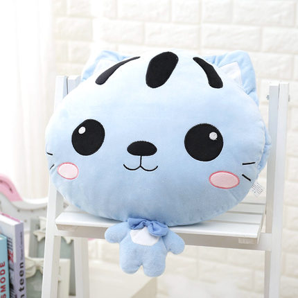 多功能午睡枕头抱枕被子两用可爱韩国卡通办公室汽车靠垫珊瑚绒被