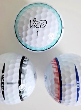 正品Vice Pro Plus Tracer 远距离推杆球瞄准线专业高尔夫球4层球