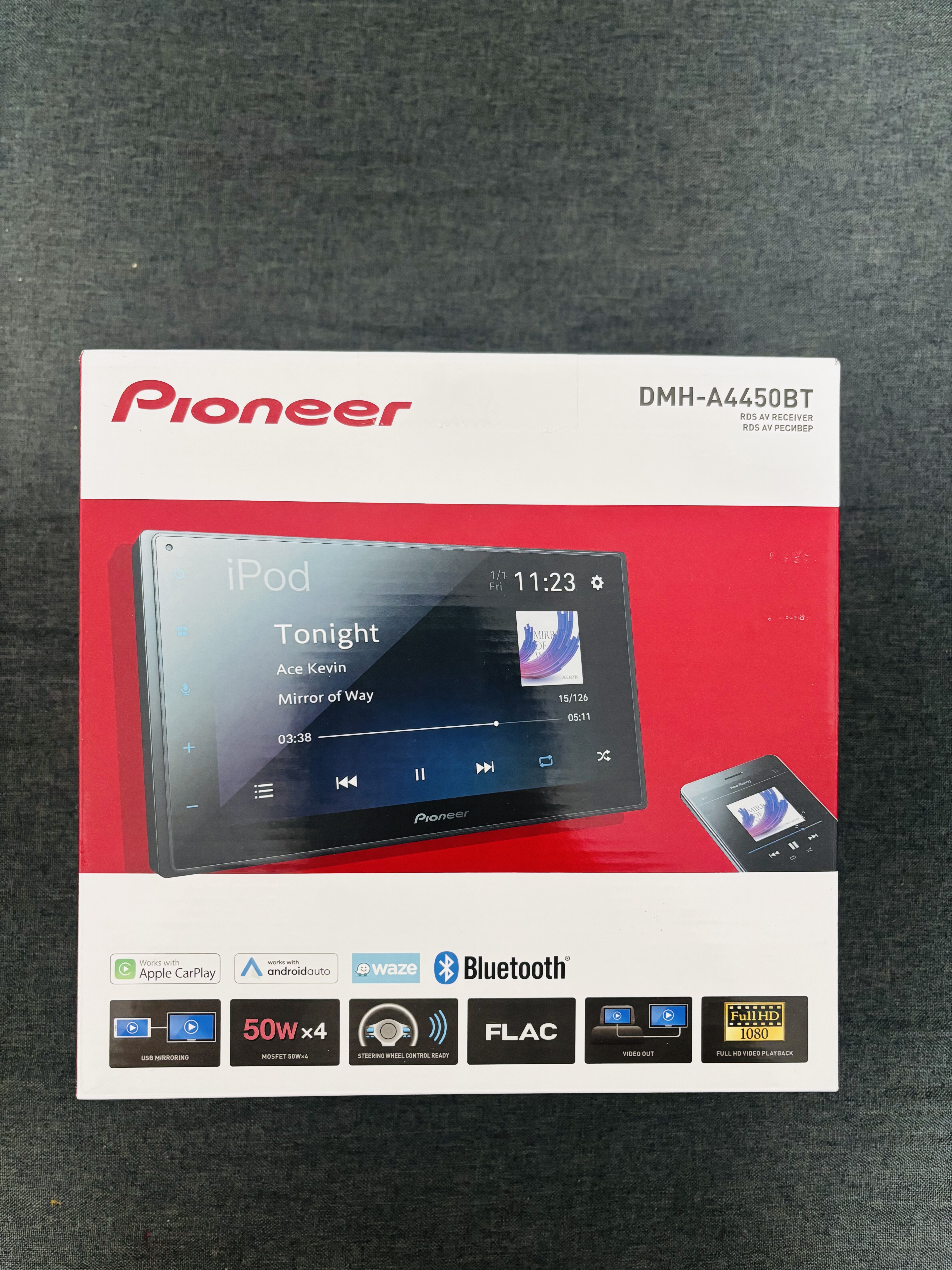 先锋DMH-A4450BT全新系列苹果Carplay机安卓手机投屏蓝牙无损音乐