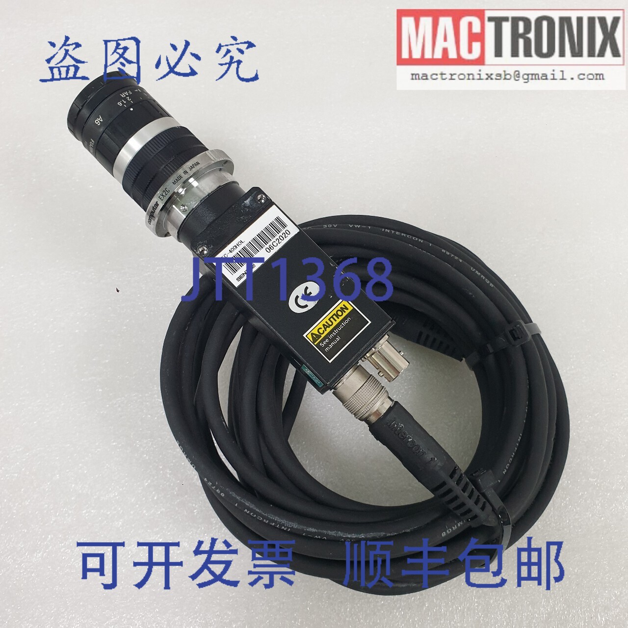 原装供应Sentech STC-400H0L 摄像头，配备 Fujinon HF35HA-1E 镜