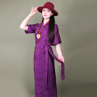 纤沫藏装女藏式外套喇叭短袖西藏服锅庄裙藏袍博拉藏族服装民族风