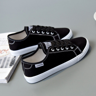 女鞋 韩版 学生白色鞋 女2025夏季 子 小白鞋 新款 平底休闲鞋 帆布鞋 潮鞋