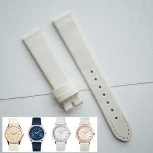 粉卡其黑红 珠光米白 百达翡丽PP代用绢丝真皮表带定制订做 深蓝