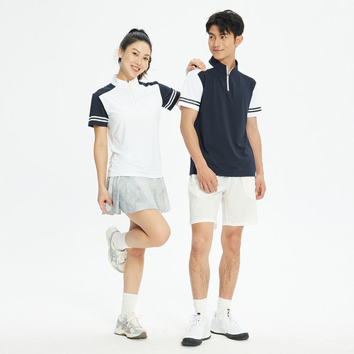 男装短袖POLO衫男2024夏季健身跑步翻领运动宽松凉感透气上衣