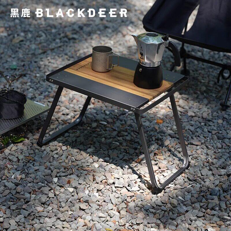 黑鹿边境铝合金折叠桌轻量化便携式野外露营桌户外折叠桌子高颜值