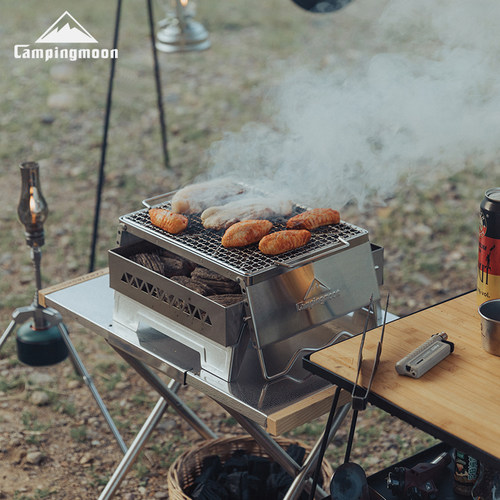 campingmoon不锈钢烧烤炉架锅架