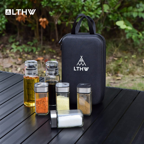 LTHW旅腾露营玻璃调味瓶收纳盒