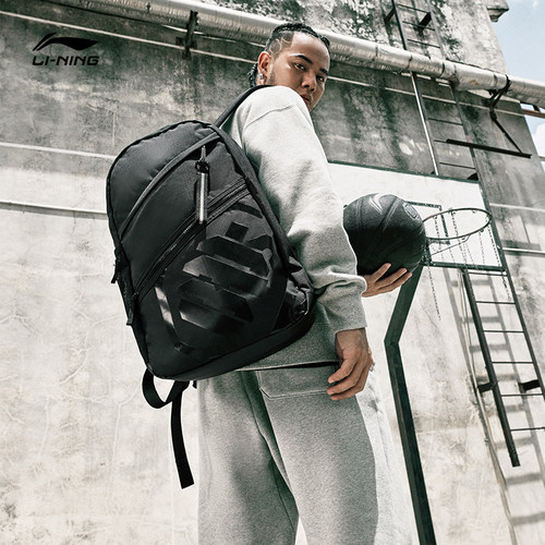 李宁双肩背包男女同款大容量书包
