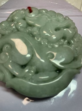 项链吊坠无事牌翡翠A货玉石挂牌