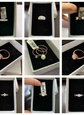 19号时尚风白金色女士戒指新品