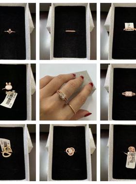 16号时尚风玫瑰金色女士戒指新品