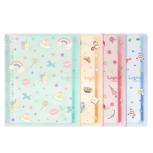 nakabayashi仲林 限定活页笔记本本子简约ins风活页纸加厚B5河马岛活页本可拆卸可爱大学生大容量活页本外壳