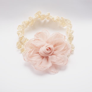 韩版超仙夸张大花朵婴儿发带女宝宝花花头饰满月拍照发饰