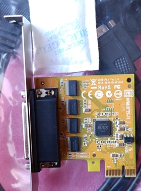 SUNIX三泰SER6456A PCIe 4口RS-232串口通信卡com 9针