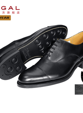 REGAL丽格01BL日本制固特异真皮英伦风商务男士皮鞋牛津鞋