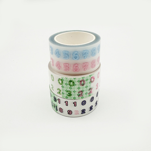 和纸手帐胶带 异形小熊 卡通节色彩日常实用彩色整卷韩版diy