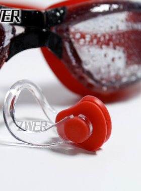 鼻夹游泳装备专用鼻塞夹子防水防呛彩色硅胶防丢防滑成人男女儿童