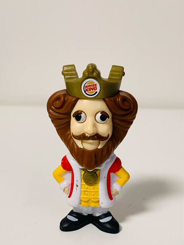汉堡王Burger King手办 汉堡王经典logo人偶 汉堡国王公仔 超级贱