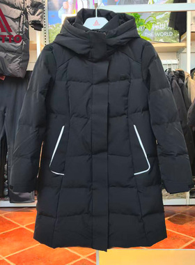 悍途户外羽绒服女2025冬季新款黑色保暖耐寒显瘦羽绒外套48Y240B