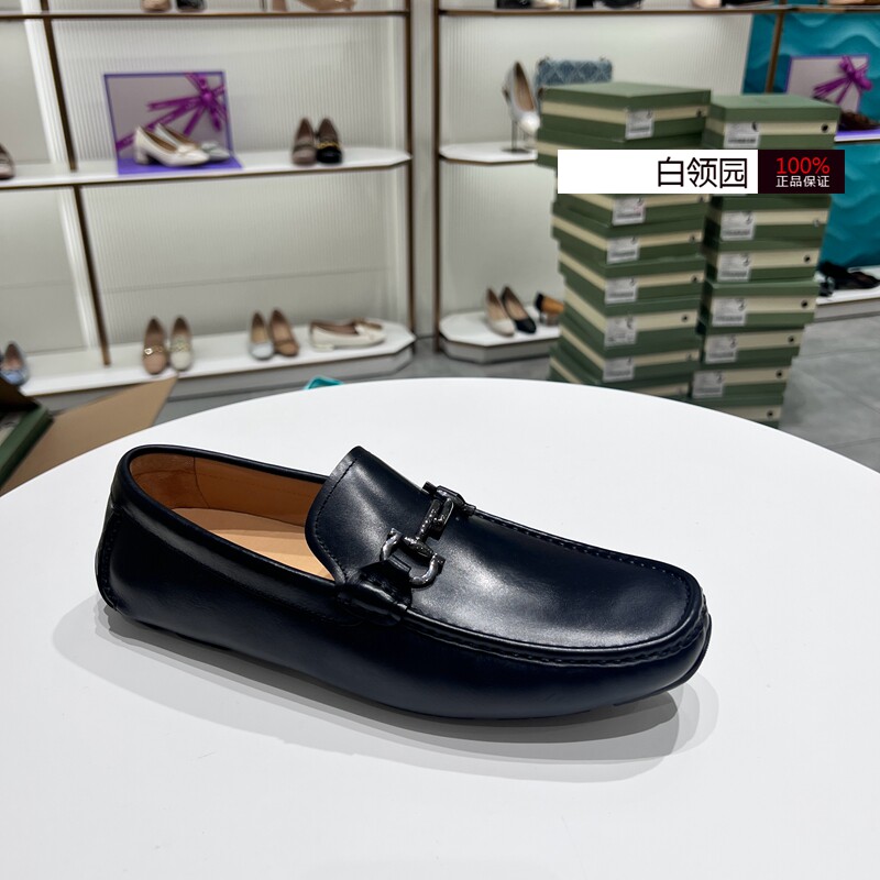 LE SAUNDA莱尔斯丹~专柜正品2025春款商务乐福鞋豆豆鞋男6MM75204