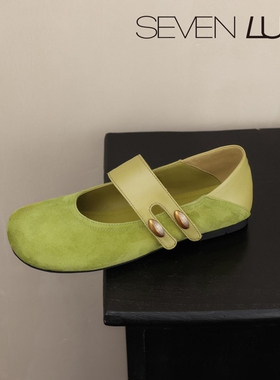 SEVEN LUNA~国内正品2026春复古勃肯鞋玛丽珍鞋平底单鞋女SLNJ875