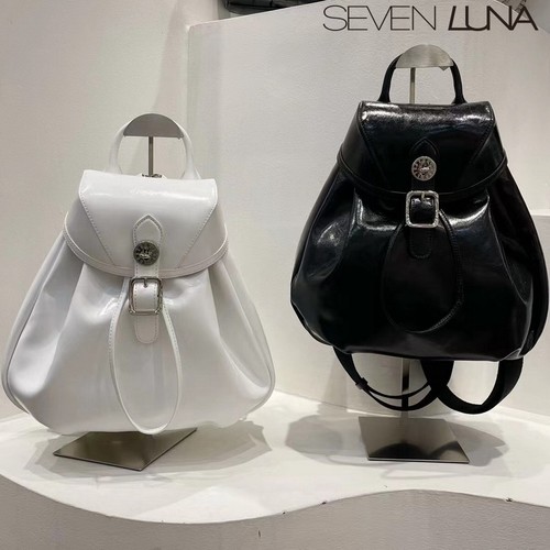 SEVEN LUNA~国内正品2023春夏真皮小众通勤休闲双肩背包女包SLS40-封面